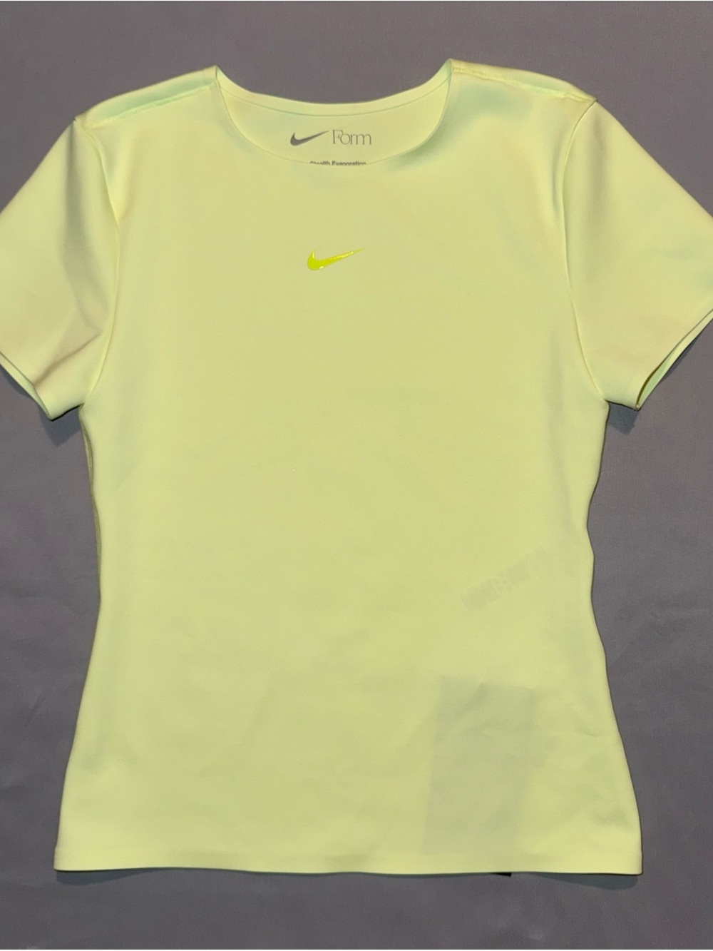 Nike Women's Neon Green Short Sleeve Crewneck Top - Picture 2 of 5